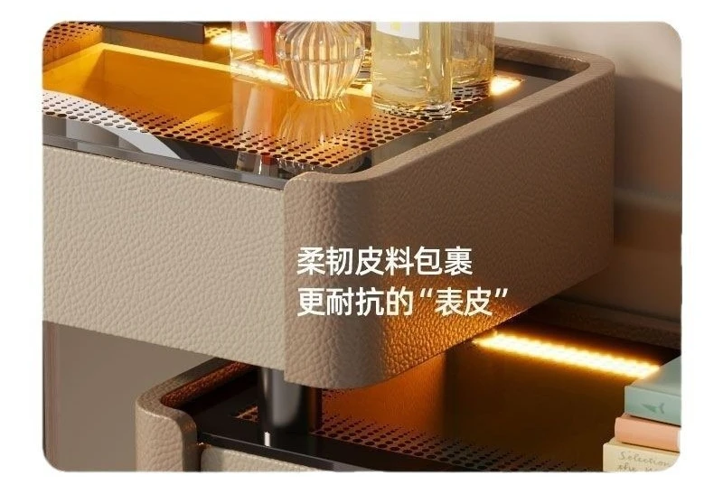 Modern, light luxury, dressing table, bedroom, makeup table, solid wood, chest, integrated, makeup