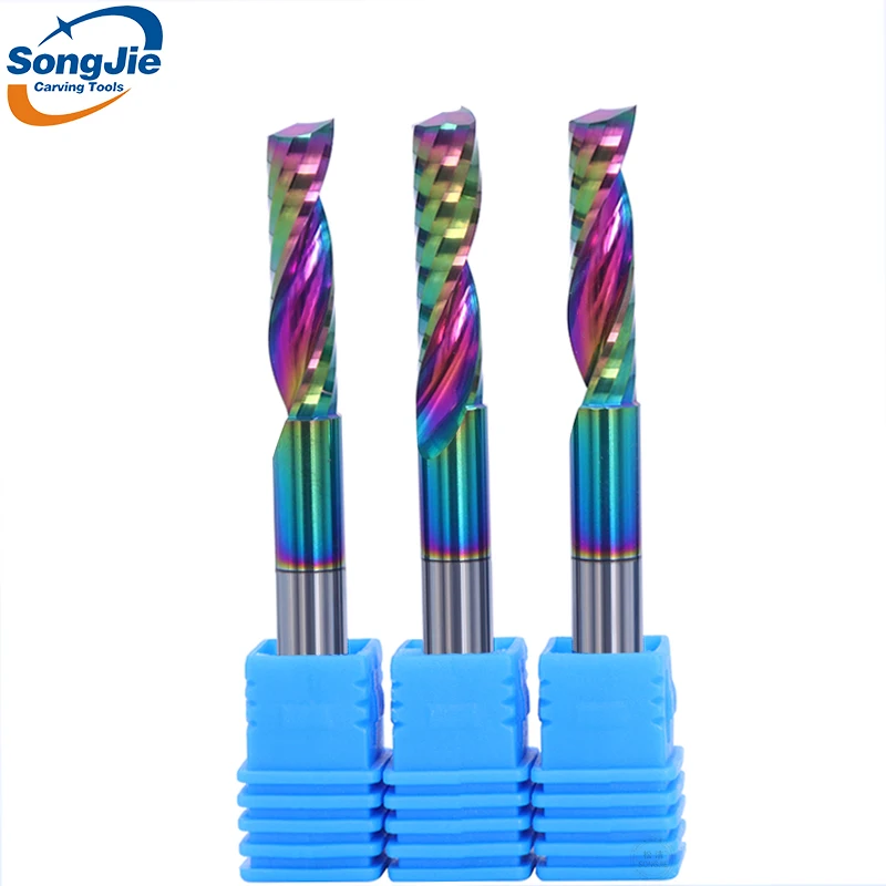 

6mm Milling Cutter Engraving Machine Single Blade Flute Drill Bits Cnc Router Cutting Bit Cnc Milling Cutters 6mm