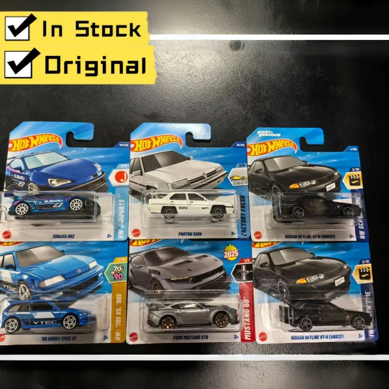 

2025 Hot Wheels Mainline Series Worldwide Basic Car 1/64 2025Wave B Mario Proton Saga Ford Mustang Mazda Mx-5 Miata Cars ToyGift