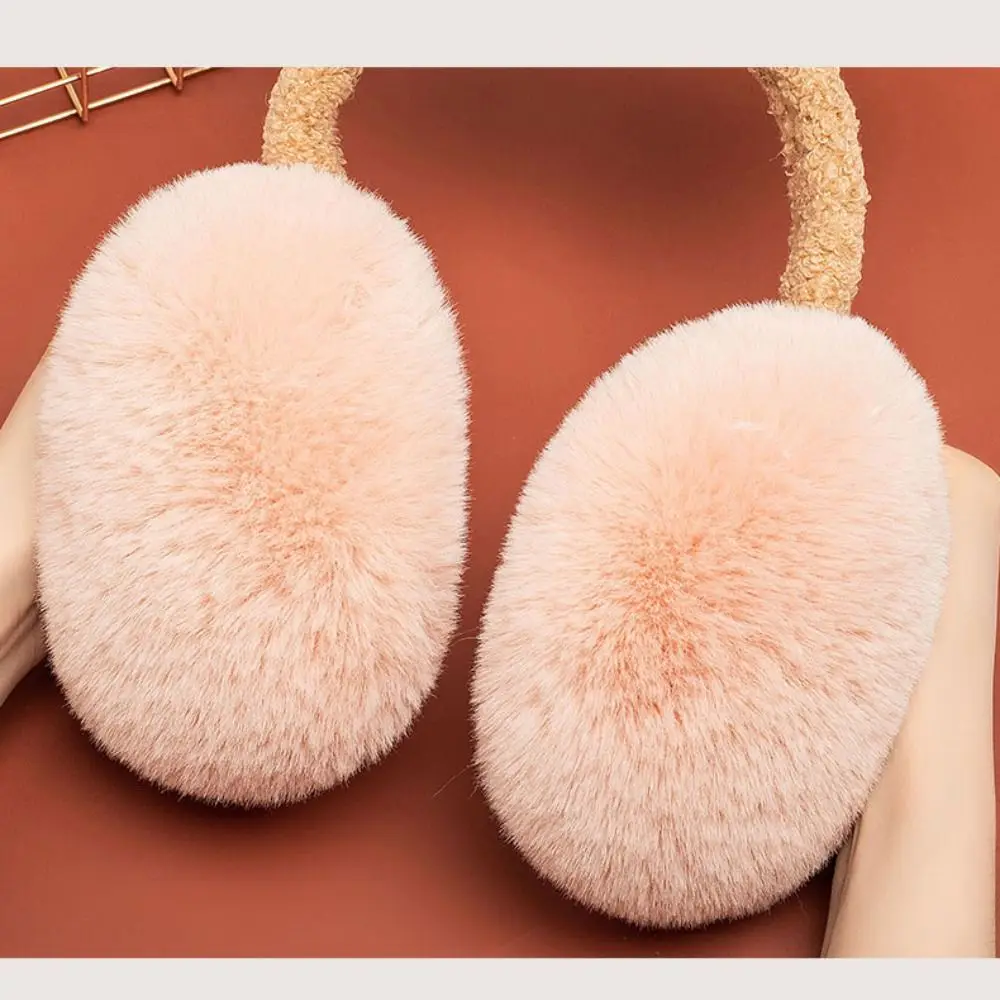 نساء موضة لينة طوي غطاء للأذنين شتاء دافئ سميكة الأذن دفئا سدادات حماية الأذن التجمد فو الفراء الأذن يفشل