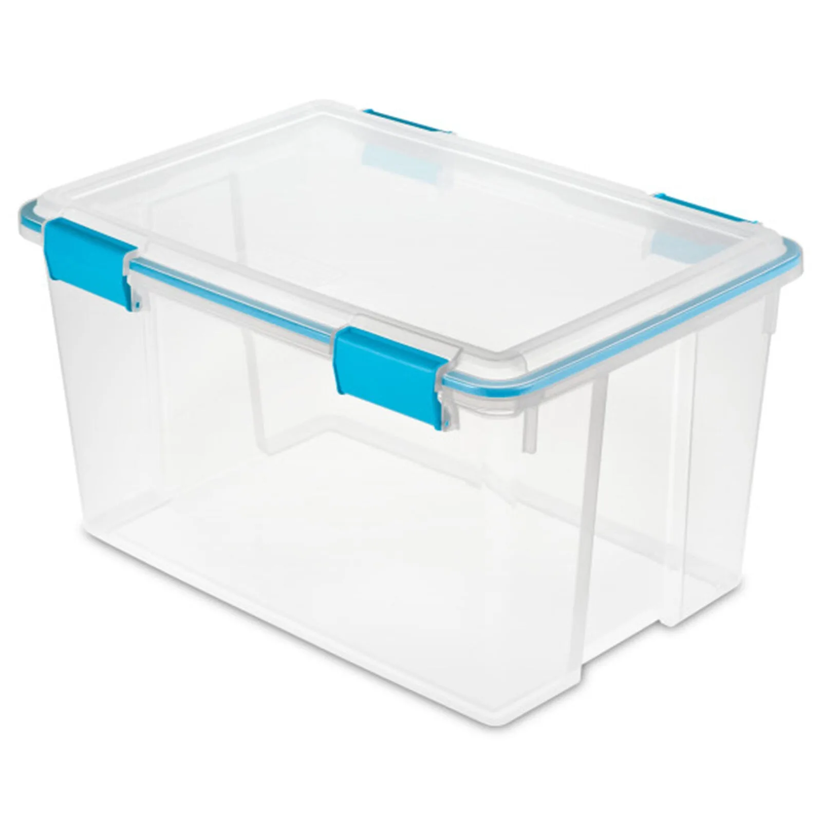 54 Quart Gasket Box, Stackable Storage Bin with Latching Lid, 4 Pack United States