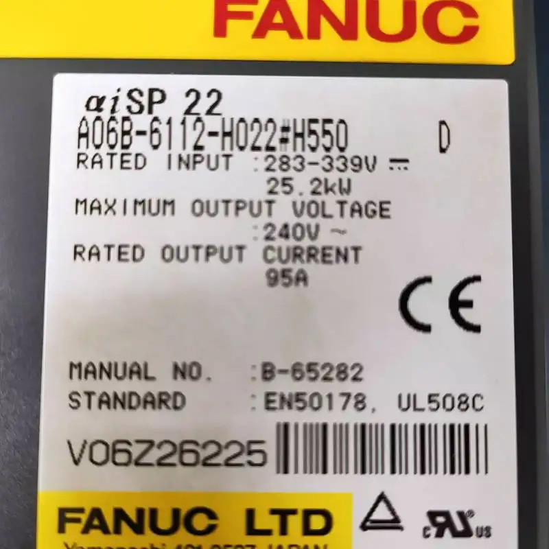 

A06B-6112-H022 New Fanuc Servo Driver IN STOCK Fast ship