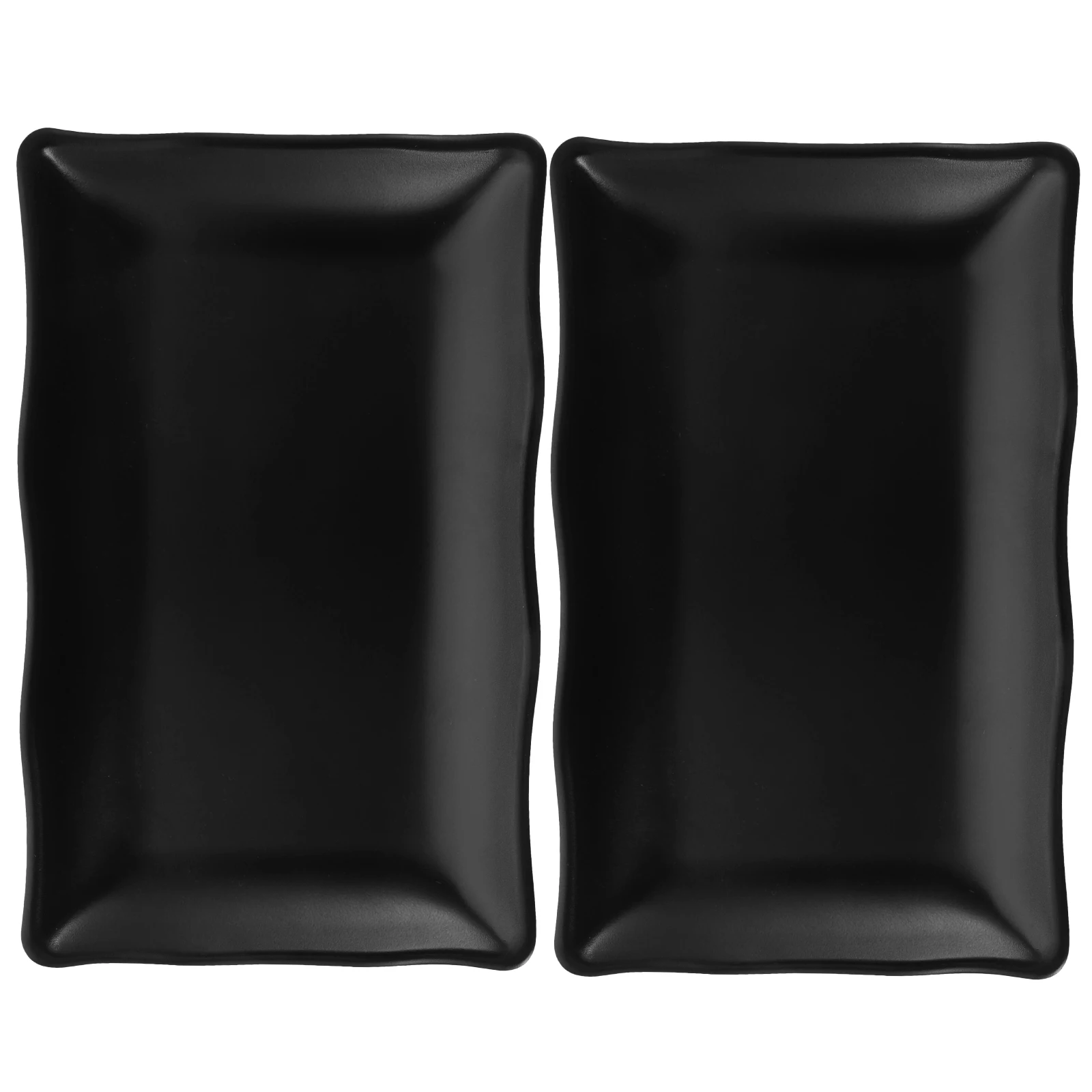 

2pcs Sushi Serving Tray Creative Shaped Non-Slip Practical Food Display Dish For Home Restaurant Party Japanese Style