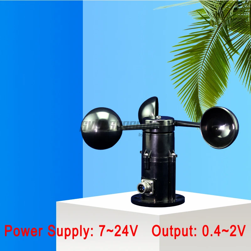 

Trumsense STTWS724042C Anemometer for Wind Speed Measuring of Weather Station 7-24V Power 0.4 to 2V Voltage Output