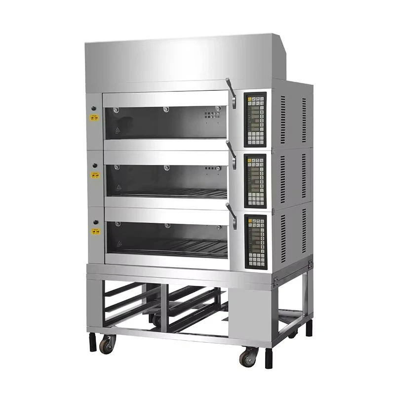 

Customizable Bread Machine Steam Electric Baking Deck Oven