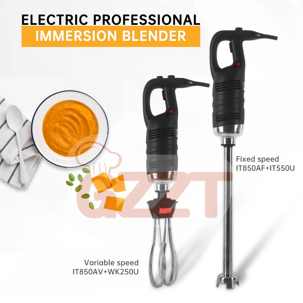 GZZT 850W High Speed Handheld Blender Commercial Immersion Blender Food Processors Multi-functional Fixed/Variable Speed Mixer