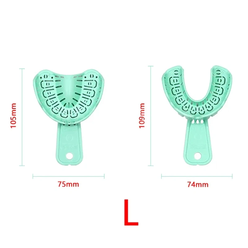 Moule Dentaire en Plastique pour Dentiste, Déflecteur Facile à Posséder, Bouche Complète, Vert, S/M/L