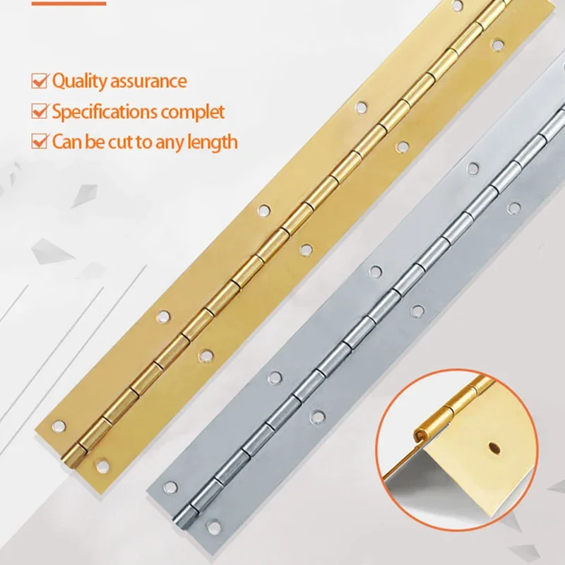8 10 12 16 20 24 Inch Piano Hinges Heavy Duty Stainless Steel 304 Continuous Hinge 270 Degree Long Cabinet Cupboard Furniture
