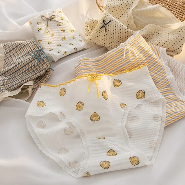 1 Pack Women Ultra-Soft Cotton Briefs Ditsy Floral Gingham Panties Ladies Sexy Lingerie Breathable Mid Rise Underwear M-4XL 4 1 Pack Women Ultra-Soft Cotton Briefs Ditsy Floral Gingham Panties Ladies Sexy Lingerie Breathable Mid Rise Underwear M-4XL 4