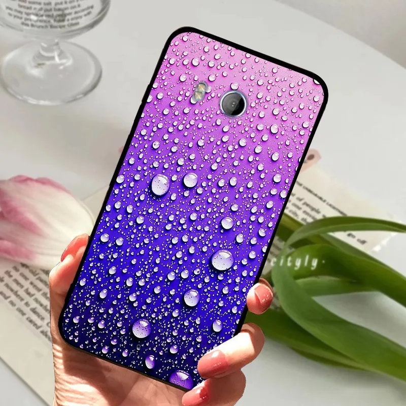 غلاف خلفي من السيليكون الناعم لهاتف HTC U11 حافظة لهاتف HTC U12 LIFE / U11 Plus U 11 واقي للصدمات HTV33 Funda