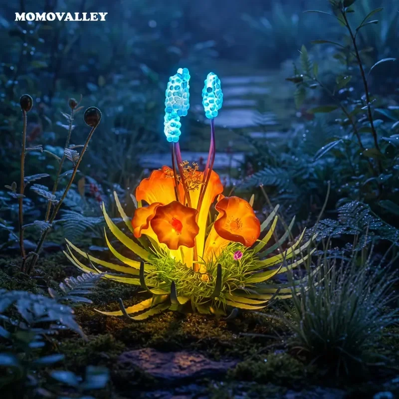 Светодиодный светильник для парков и туристических зон Momovalley в виде цветка ночного цветения цереуса, для Хэллоуина, IP65, для улицы