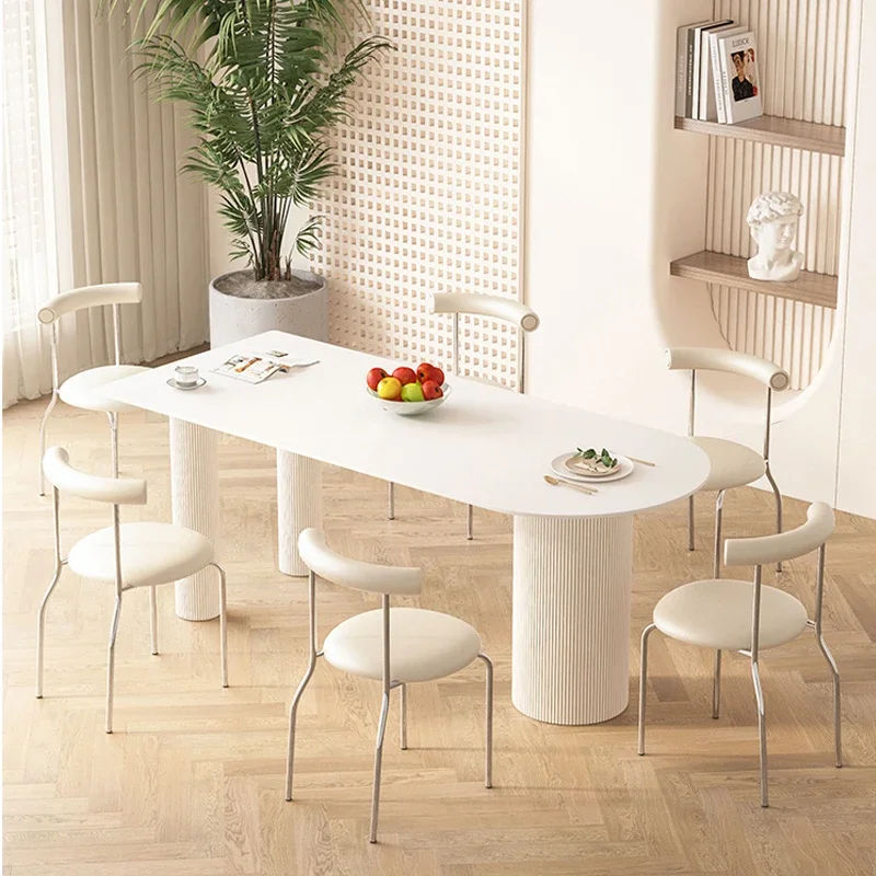 كريم نمط ضوء كرسي طعام فاخر Ins القرون الوسطى المنزل الحديث مقهى كرسي خمر الشمال مسند الظهر كرسي غرفة نوم ماكياج كرسي #4