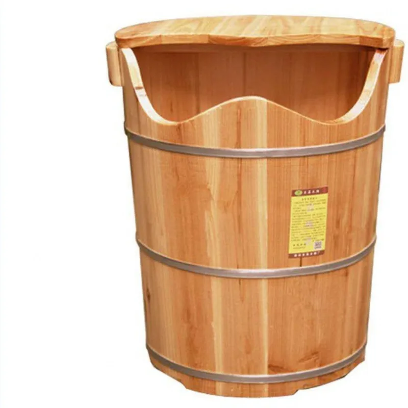 

Foot Bath Wooden Barrel Steam Machine Bath Barrel Fumigation Thickened Heated Tub Solid Wood Foot Pedicure Massage Bathtub Adult