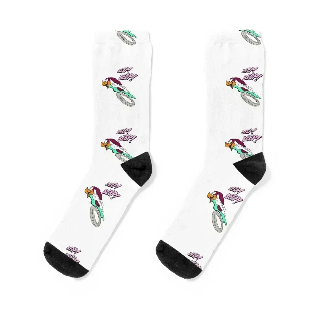 

roadrunner run run Socks funny gift snow New year's kawaii Woman Socks Men's