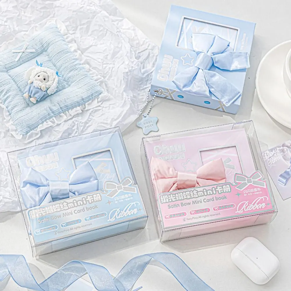 

Bear Photocard Binder Collect Inside Page Bowknot Colorful Idol Photo Album Loose-leaf Cute Idol Photo Card Holder