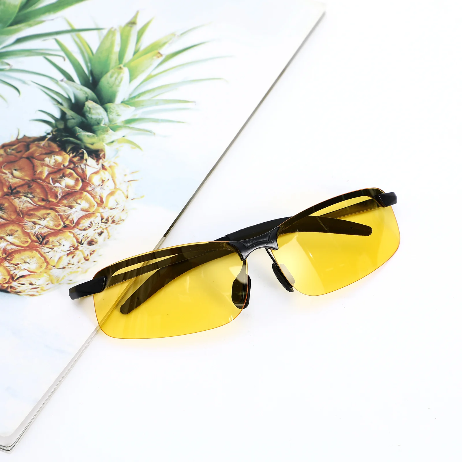 

Night Driving Glasses Anti Glare Yellow Lenses Sunglasses Nighttime Protection Men Women Motorcycles Cars Yellow Lens Sunglasses