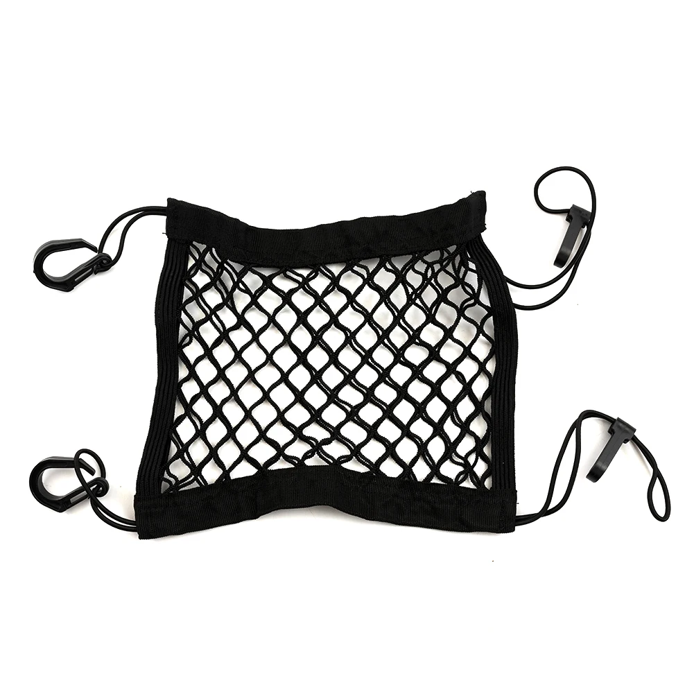 Tool Motorcycle Cargo Net Bike Black Hook Hold Bag Luggage Mesh Plastic Hooks Scooter 1pcs 23cmx30cm Accessory