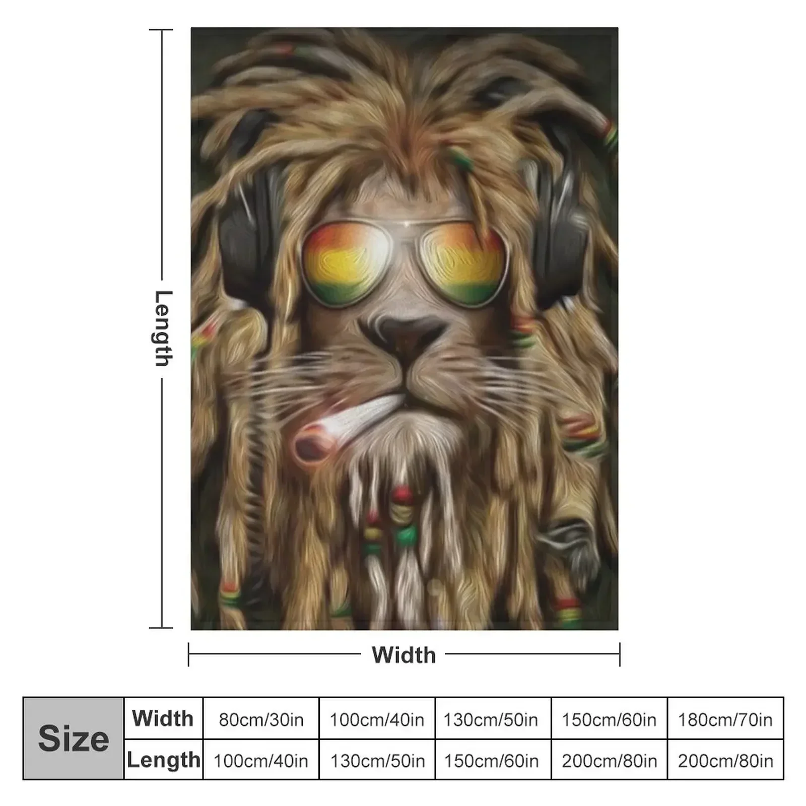 RASTA LION Throw Blanket christmas gifts blankets ands Blankets