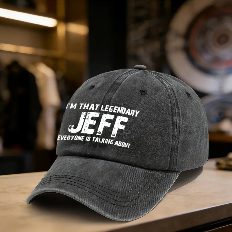 Legendary-Jeff-Distressed-Washed-Baseball-Cap-Unisex-Adjustable-Cotton-Hat-for-Daily-Wear