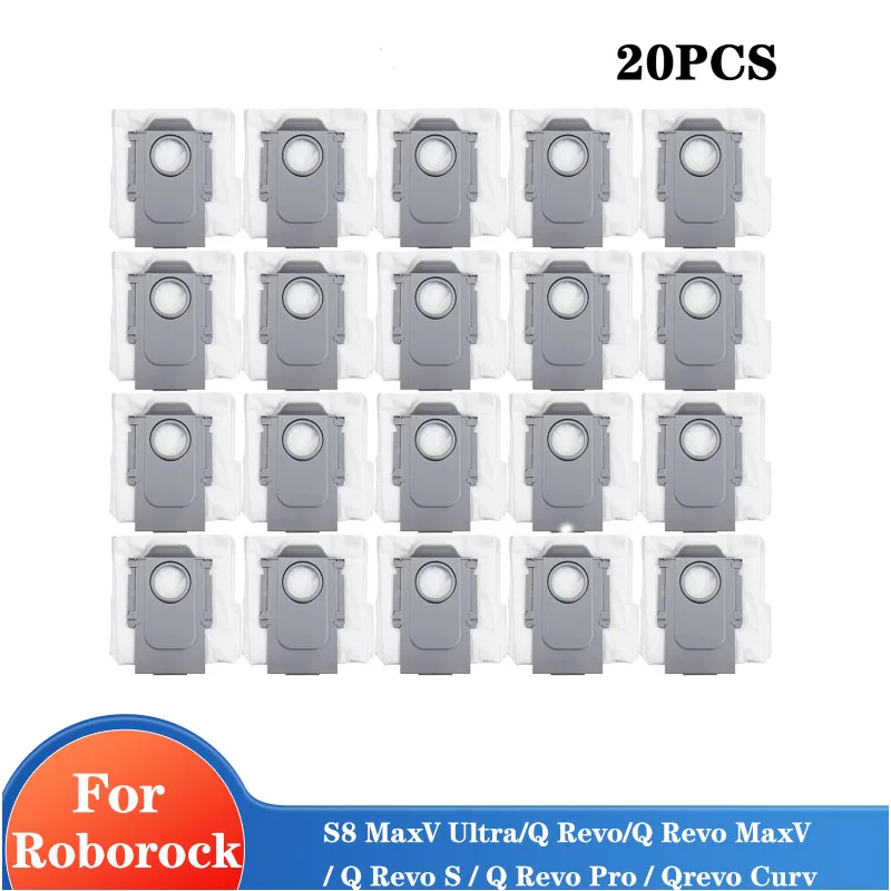 Мешок для пыли для роботов-пылесосов Roborock S8 MaxV Ultra / Q Revo / Q Revo MaxV / Q Revo S / Q Revo Pro / Qrevo Curv / Saros 10