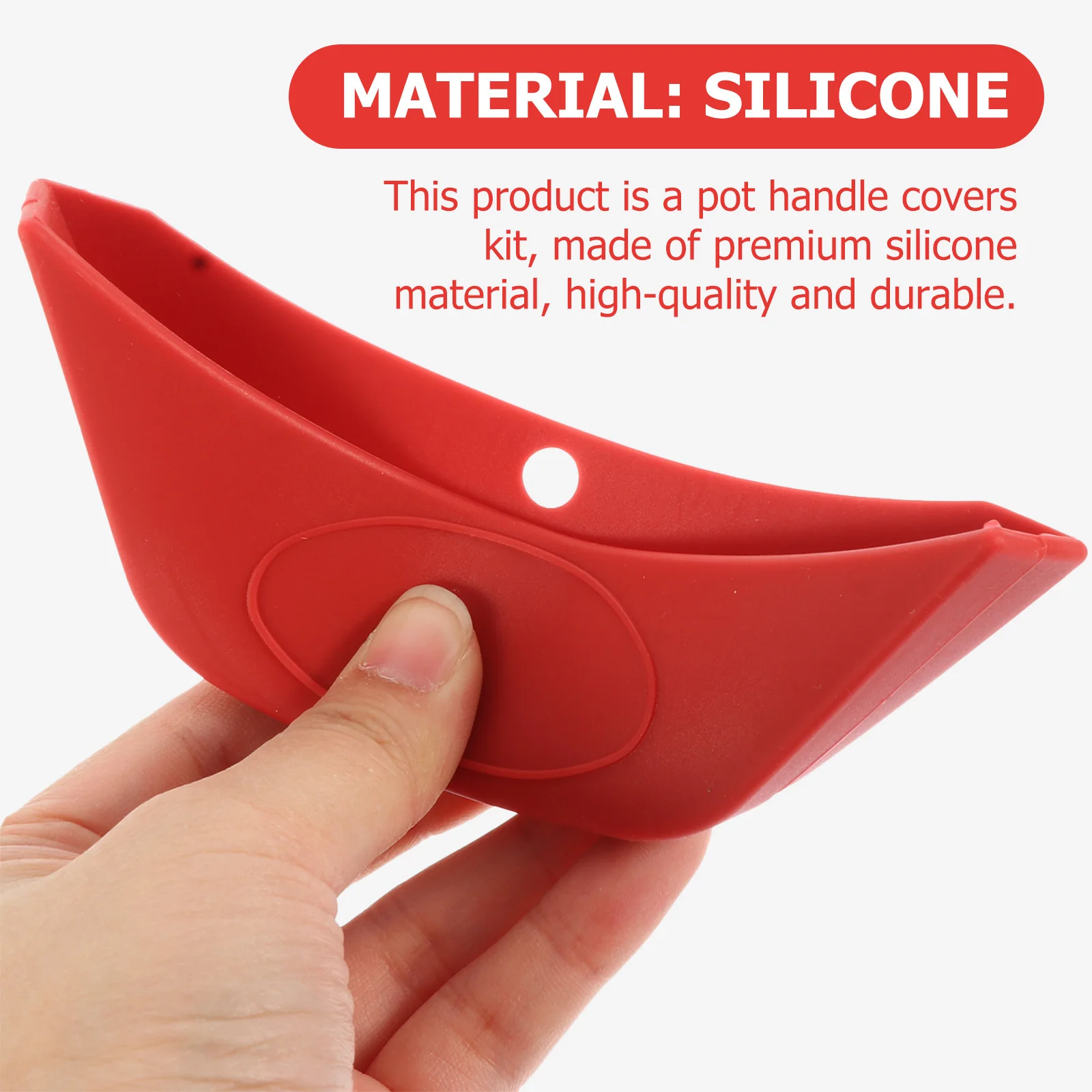 

7Pcs Silicone Pot Handle Covers Heat Resistant Non-Slip Pot Grip Sleeves Kitchen Anti-Scald Handle Protectors for Home