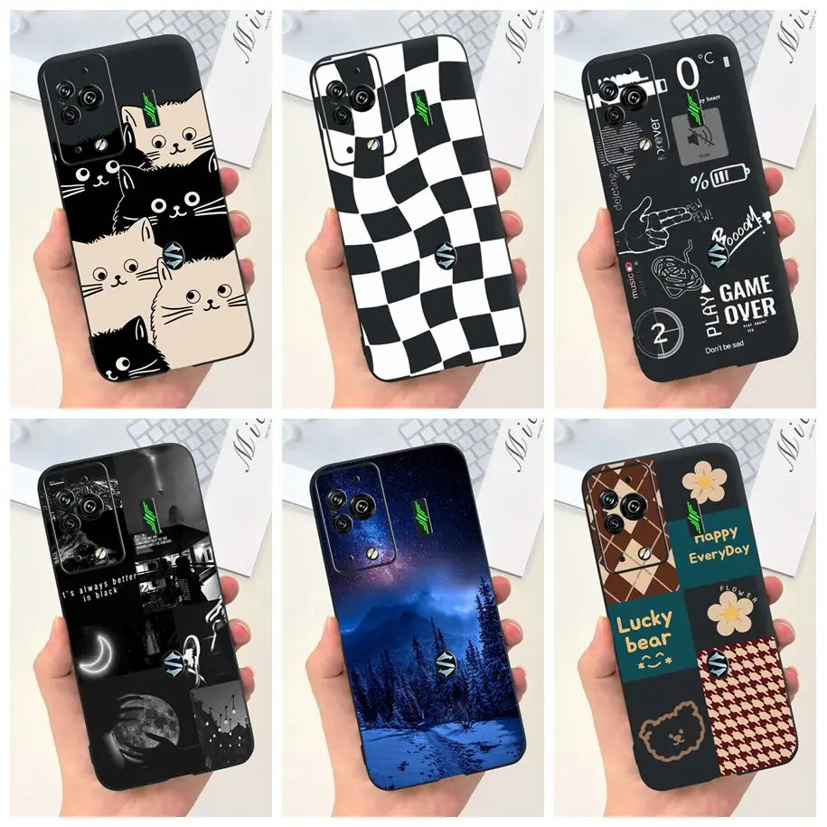 For Xiaomi Black Shark 5 Pro Case Fashion Painted Soft Silicone Protector Cover on Black Shark5Pro Phone Case BlackShark 5 Coque