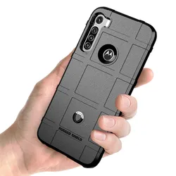 For Motorola Moto One Fusion Plus Soft Shield Case Anti Knock Protection Back Cover for moto one fusion+ Armor Heavy Phone Cases
