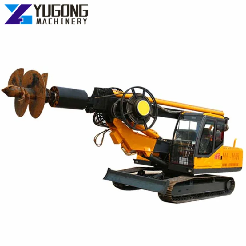 Factory Price  Rotary Drilling Rig  Drilling Machine Crawler Hydraulic Ground Screw Pile Electric Driver  for Sale