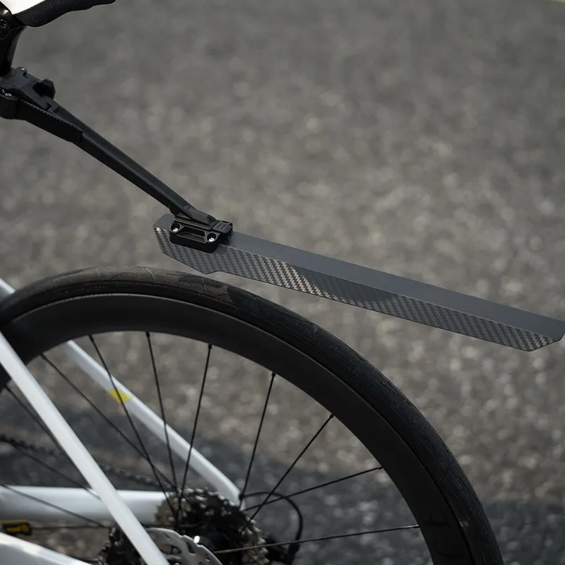 Lightweight Bicycle Fenders Foldable Bike Mudguard Adjustable Carbon Pattern Mudguard Special Shaped Tube Universal Bicycle Part