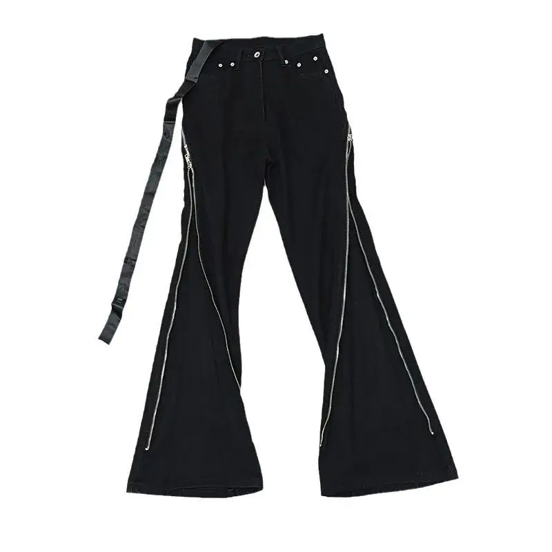 Owen Seak Men’s Jeans Denim Cotton Men Gradient Flared Baggy Pants Autumn Designer Luxury Long Trousers