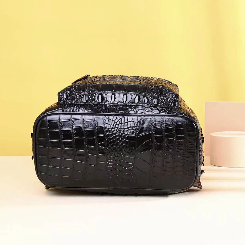 Luxury Women\'s Backpack Crocodile Backpack 2023 Fashion Genuine Leather Women\'s Bag Handbag Luxury Women\'s Bag Trend