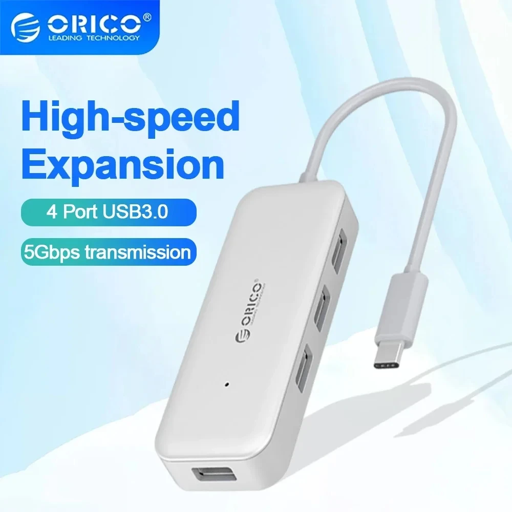 ORICO USB C HUB 4 Port Type C to USB 3.0 HUB Splitter Expansion Docking Station for Pc Laptop Macbook Computer Accessories Hub