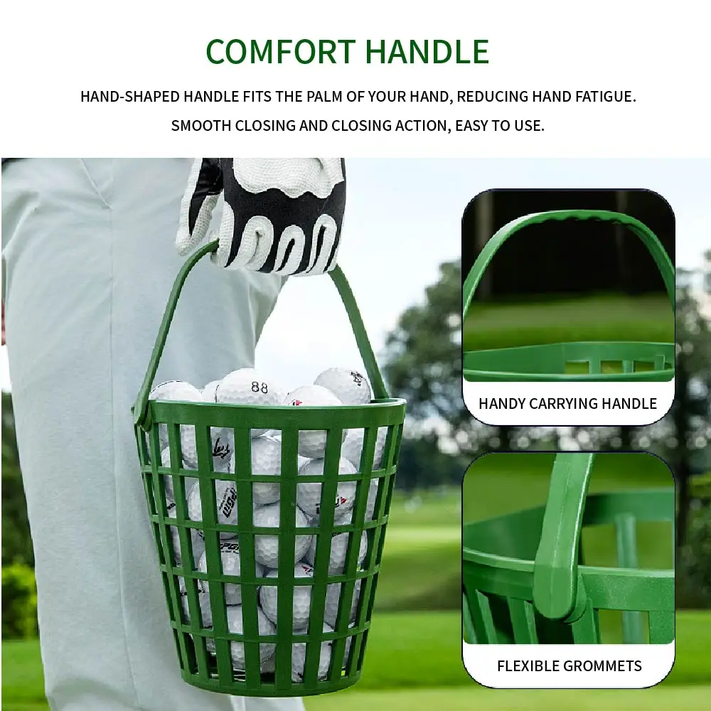 PGM Portable Golf Basket Excluding Ball Environmentally Friendly PP Can Hold 50 Balls Serve Basket Golf Frame