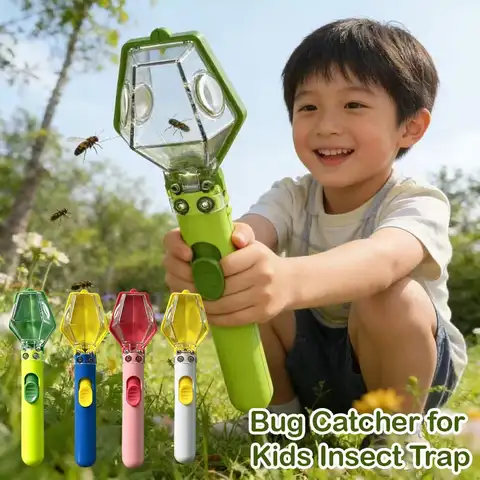 Portable Insect Catcher With 6X Magnifying Outdoor Exploration Display Observer Box Multifunctional Kids Bug Catcher Insect Trap