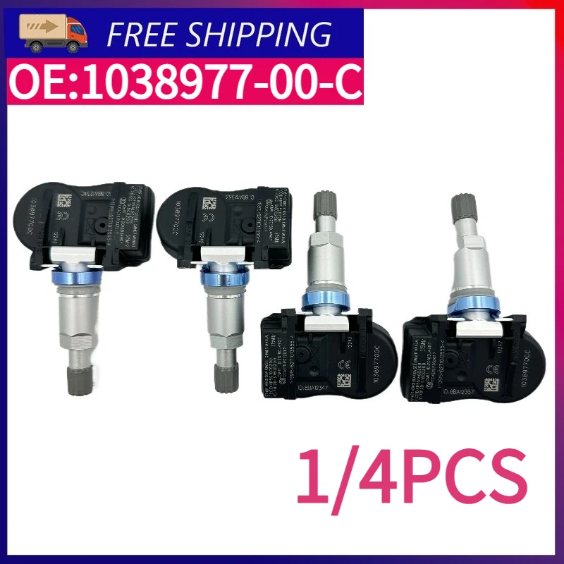 

1/4PCS 1038977-00-C 1038977-00-B For TESLA TPMS Sensor Tyre Pressure Sensor For Auto Accessories 315MHz Car accessories