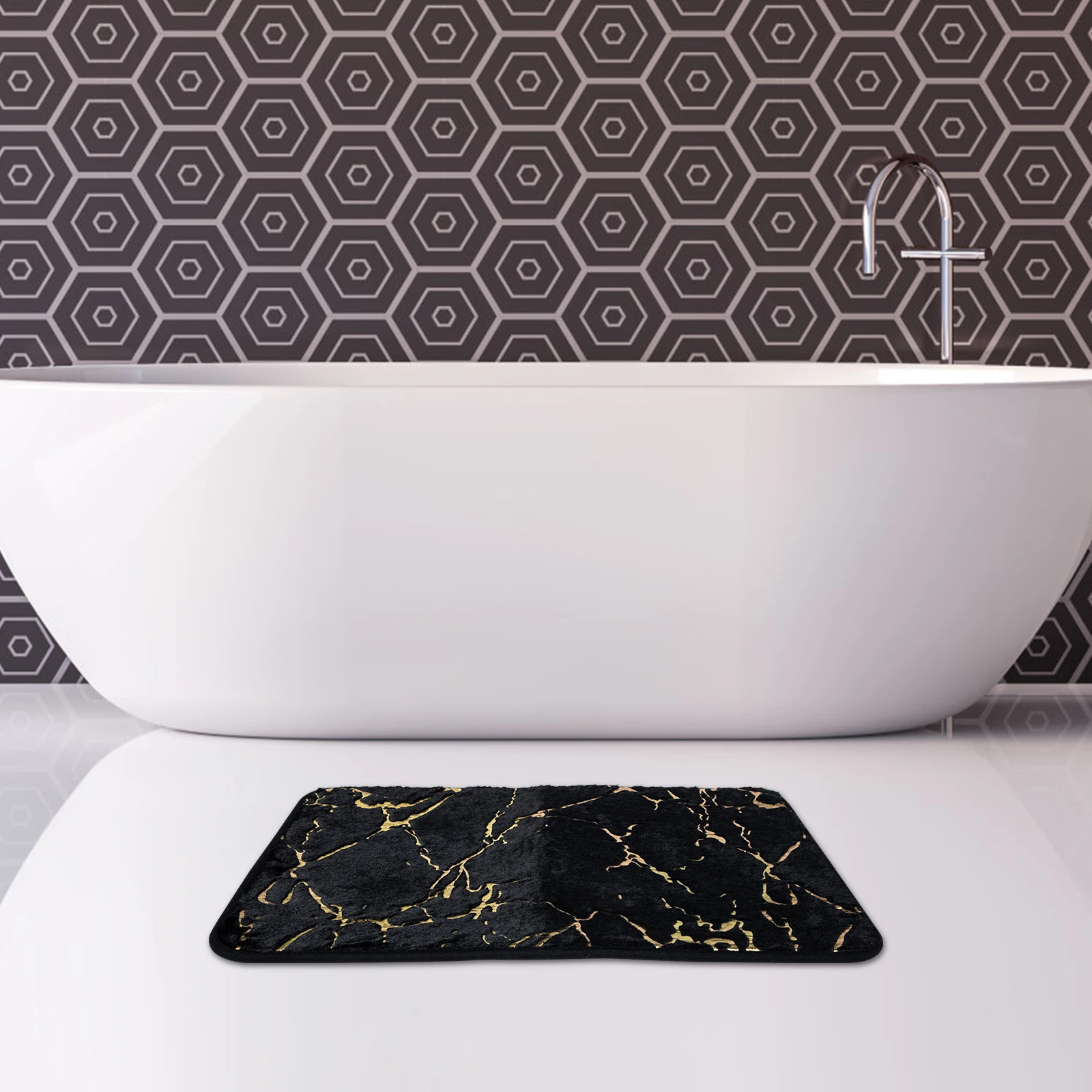 

Non slip Bath Mats White Bath Rug Absorbent Marble Floor Mat Bathroom Carpet Anti Slip Bathtub Pads For Home Use Water