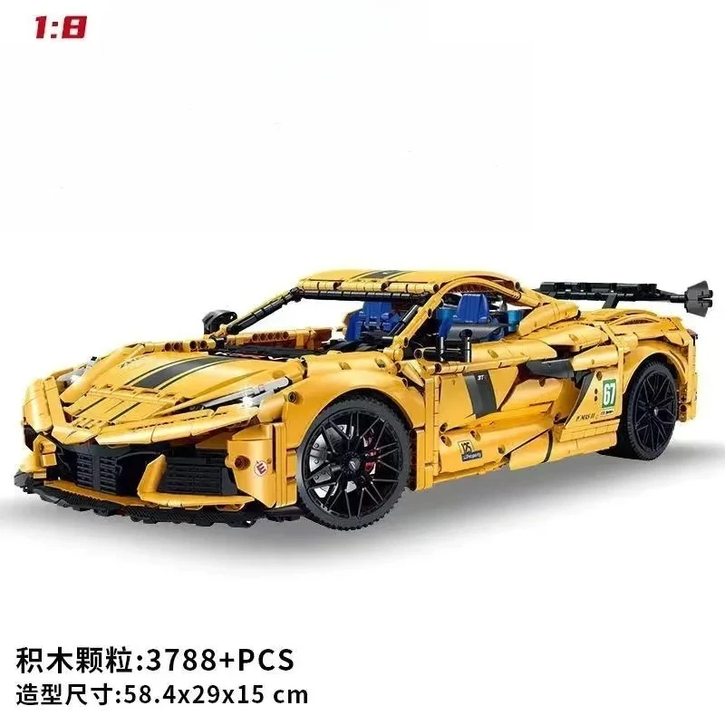 

3372pcs 1:8 Race Car Building Block Toy MOC Supercar GULY 10622 Motor Difficult Model DIY Bricks Toys for Boys Children Adult