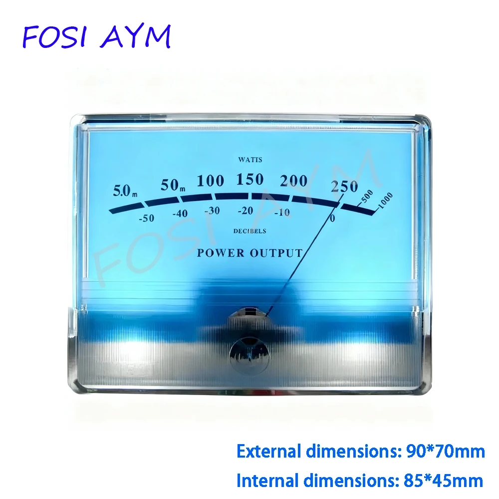 

45mm McIntosh Lake Blue VU Meter Vacuum Tube Amplifier Chassis DB Level Meter with Backlight Toshiba TA7318P Driver Board