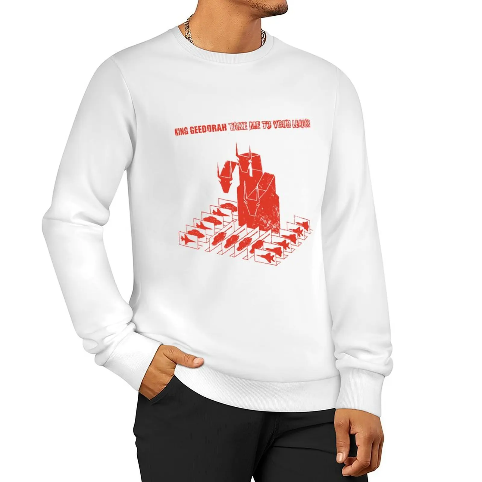 king geedorah take me to your leader (red) Sweatshirt men's sweat-shirt men clothing new sweatshirts