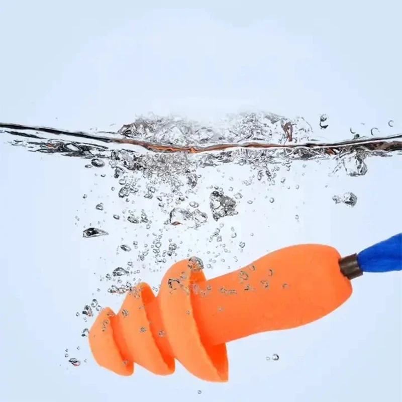 1/2/5/10 قطعة لينة سيليكون حبالي واقي أذن عازلة للصوت غطاء للأذنين حماية الضوضاء سدادات النوم الشخير قابلة لإعادة الاستخدام آذان المقابس #4