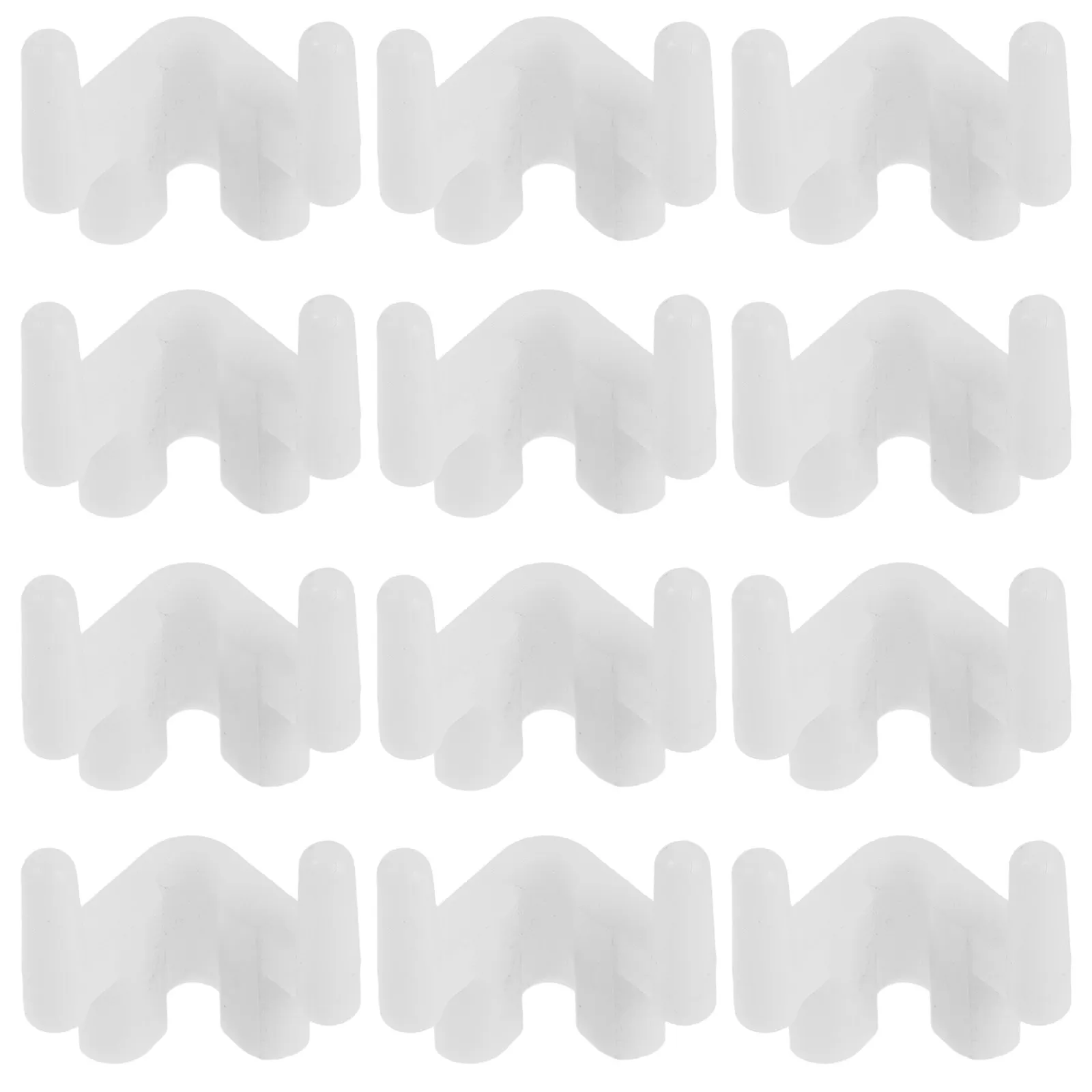 12Pcs Easy-Assembly Shelf Pegs for Kitchen Cabinets Bathroom Shelves Wardrobe Closets Bookcases Pantry Storage DIY Furniture