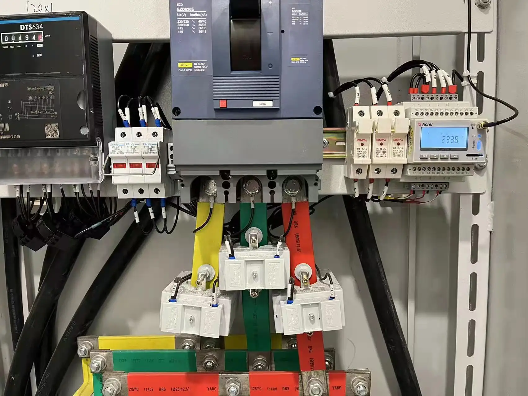 Acrel RS485 Modbus Din Schiene ADW300/C 400V L bis L 3 Phasen Stroms pannung Energie zähler Energie zähler für Schalttafel