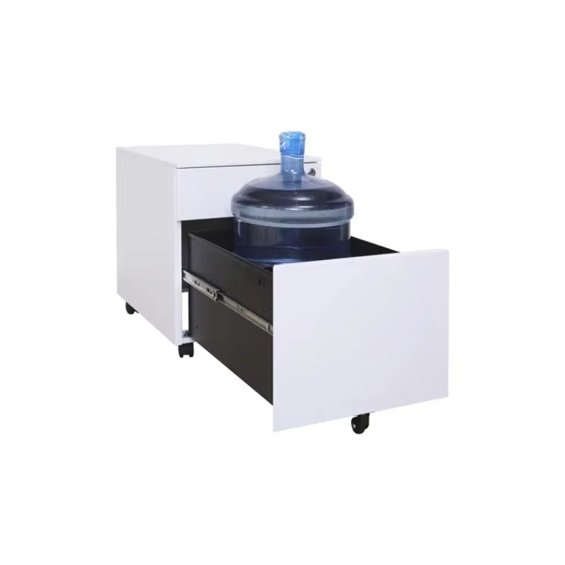 A4 File Metal Mobile Filing Storage Cabinets with Cushion Moving Steel Pedestal Cabinet