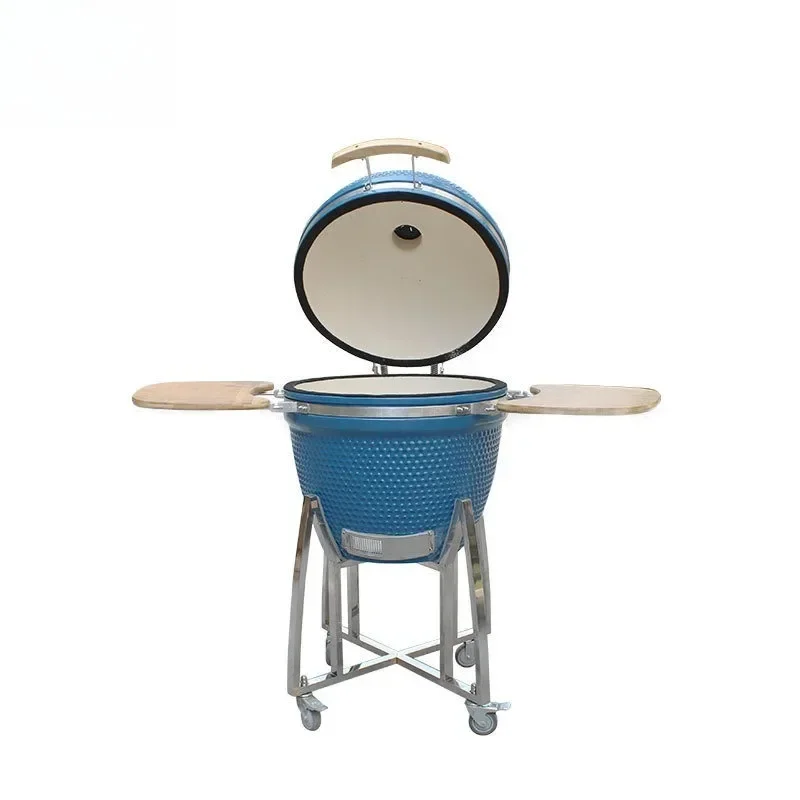 23.5-inch ceramic barbecue grill outdoor bbq hotel restaurant garden fruit wood charcoal stove