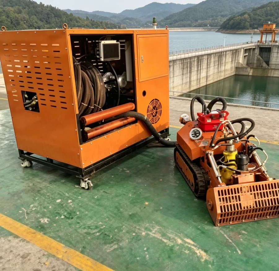 Precision Dredging and Sludge Removal Intelligent Underwater Dredging Cleaning Robot with Remote Control