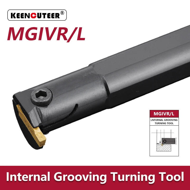 

MGIVR/L2016 MGIVR2520 MGIVR3125 MGIVR3732 MGIVL Держатель инструмента для обработки канавок Прямой хвостовик Внутренний токарный инструмент Токарный станок