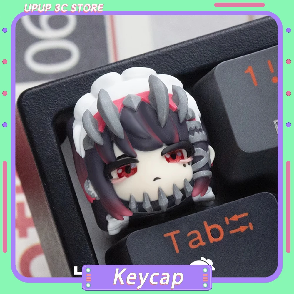

Zenless Zone Zero Bangboo Keycap аниме Механическая Keayboard Keycap Resin Art милые колпачки для ключей под заказ для ПК