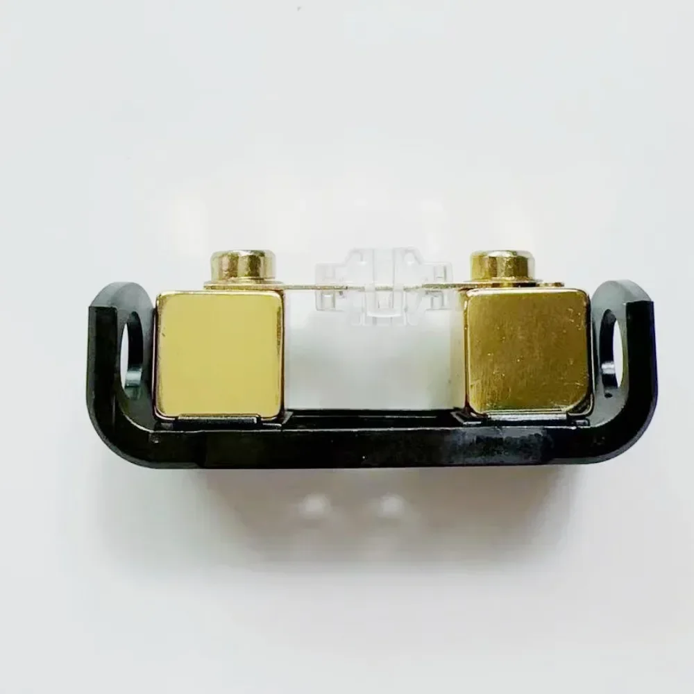 1PCS Car Audio Modification Mini 1Way Pure Copper Gold Plated Matte Safety with 60A Fuse Holder Power Fuse Holder Break Fuse