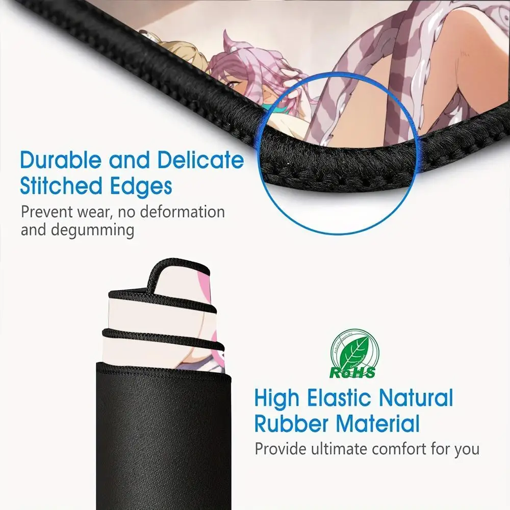 xxLMouse Pad Oversized lock edge mouse pad for gaming computer keyboard and desk