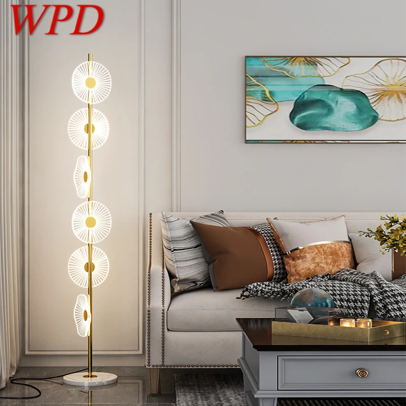 

WPD Nordic Floor Lamp Modern Art Family Iiving Room Bedroom Creativity Atmosphere LED Decorative Standing Light